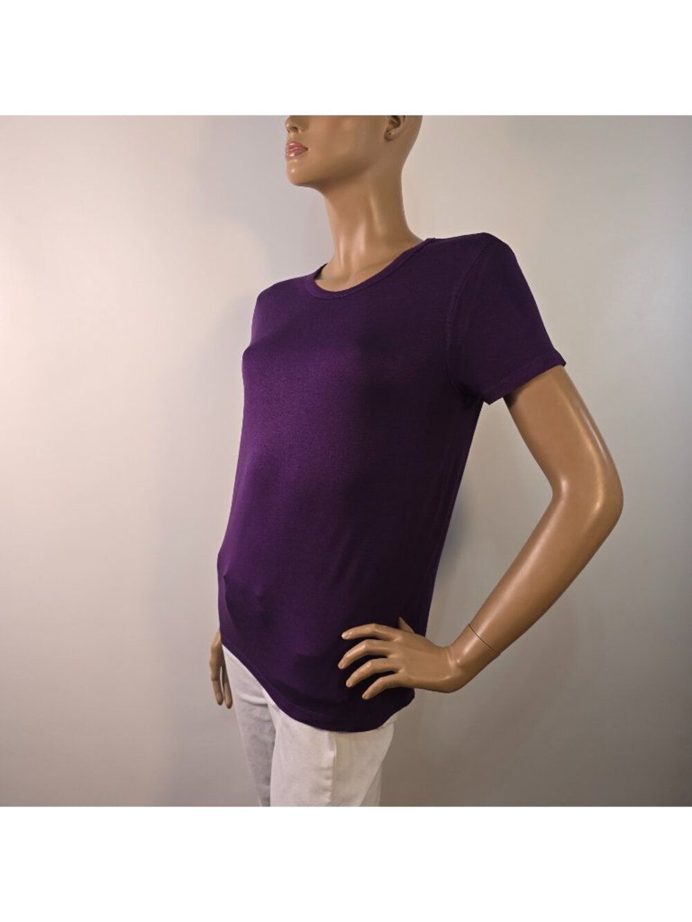 Urban Coco Deep Purple T Shirt Size Large Stretch